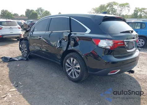 2014 Acura Mdx Technology Package z USA, uszkodzony, nr VIN 5FRYD4H46EB036255
